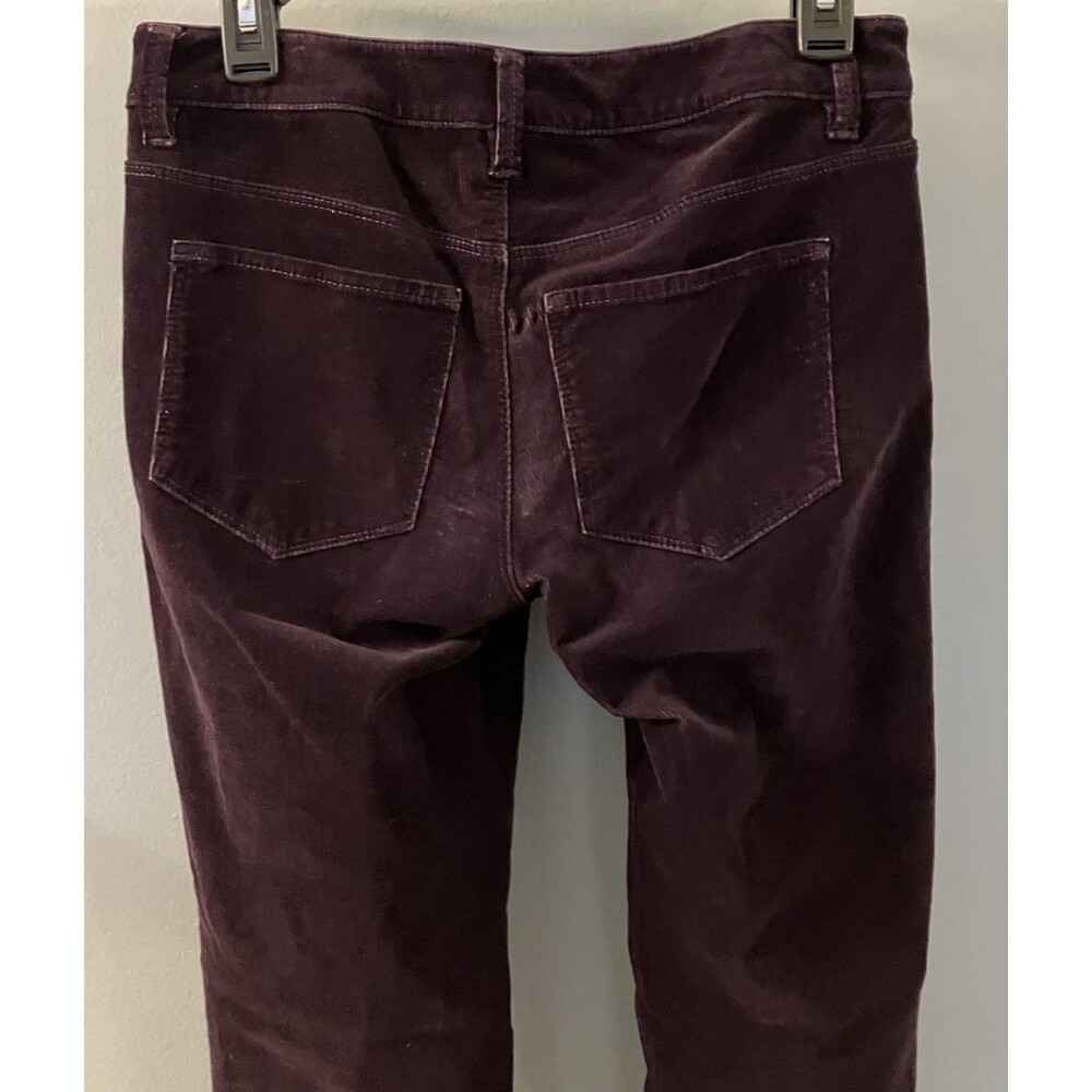 Ann Taylor Signature Womens NWOT Purple Corduroy Pants Size 0 - Picture 5 of 6